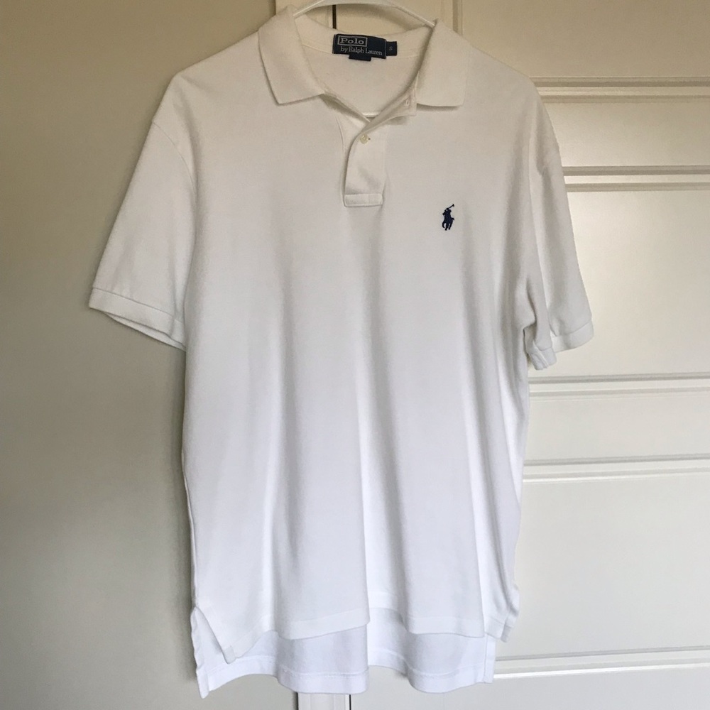 Polo by Ralph Lauren White plPolo with Navy Logo